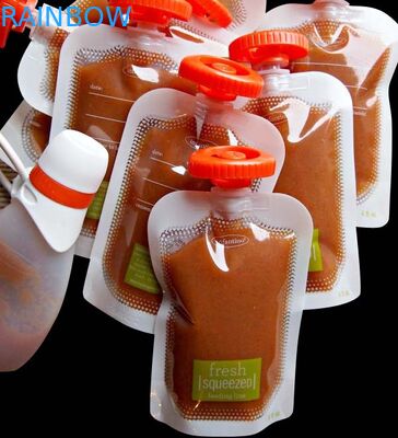 Fertigen Sie Nahrungsmittelgrad stehen oben Beutel mit Tülle für Säuglingsnahrung kundenspezifisch an