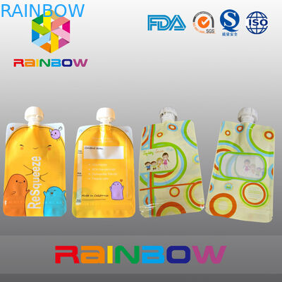 Custmized den verpackenden druckte Tüllen-Beutel, Düsen-Taschen für das flüssige Verpacken