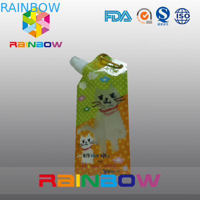 Spezielle Art Saft/das Getränk, das Seitenkeil-Beutel mit Metall verpackt, schellen