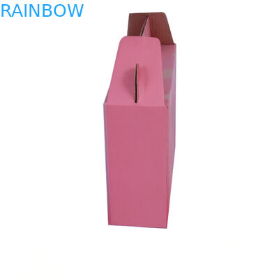 Geschlossenes verpackender Selbstgeschenk-Papierkasten, gewölbter Pappkasten mit Fenster