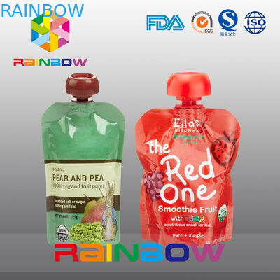 Säuglingsnahrungs-Tüllen-Beutel 140ml 200ml wieder--Sequeezed mit doppeltem Reißverschluss