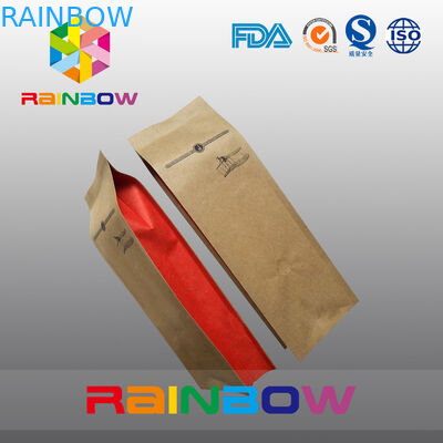 Das kundenspezifische Kaffee-/Teebeutel-Verpacken bereitet Kraftpapier-Nahrungsmittelgrad-Papiertüte auf