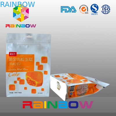 Gewohnheit druckte die acht Seite Siegelimbiss-Tasche, die mit Reißverschluss und Fenster verpackt