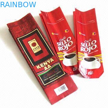 Kaffeebohne, welche die Taschen-Plastikteebeutel verpacken für Kaffee, quadratische untere Taschen verpackt