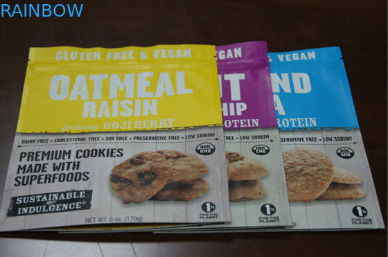 Der Nahrungsmittelgrad-Plastikimbiß, der Doypack mit Reißverschluss fertigen verpackt herein kundenspezifisch an