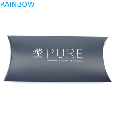 Glatte schwarzes Haar-Erweiterungs-Papierkasten, der mit Drucklogo, Zollamt bereitgestellt verpackt