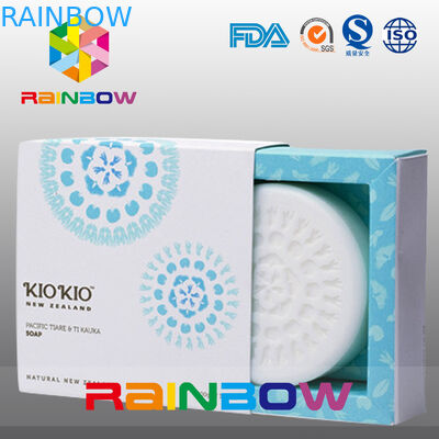Der Papierkasten, der für die verpackende Seife/verpackt, fertigte Seifen-Kasten mit klarem Fenster besonders an