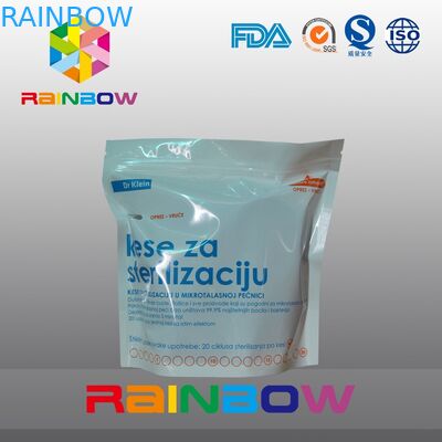 Nahrungsmittelgrad-Selbststehende Plastikbeutel mit Reißverschluss, die Retorten-Tasche verpacken