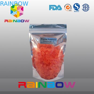 Der Aluminiumfoliebeutel Doypack, der mit Reißverschlussimbiß/-zucker verpackt, bauscht sich