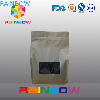 DICHTUNGS-Kaffeebeutel des Kraftpapiers 8 sackt Seiten, unterer Keil das Röstkaffeebohnenverpacken ein