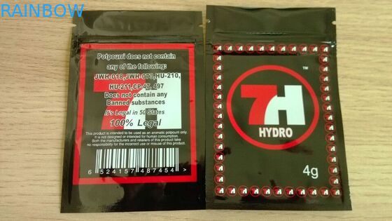 Angemessene legale Plastikbeutel, die für 7H Kush/hydrokräuterweihrauch-Verpackentasche verpacken