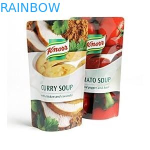 Selbststehender Nahrungsmittelbeutel, der für Curry-Suppe/wasserdichte Curry-Suppen-Tasche verpackt