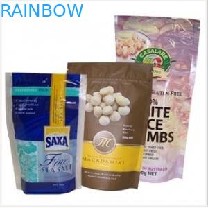 Wiederversiegelbare Reißverschluss-Plastikbeutel-Verpackentasche für Plätzchen/Cracker-Verpackentasche