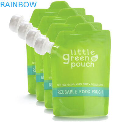 Klare Drucksäuglingsnahrungs-Tüllen-Beutel mit unterer Keil-und Ecken-Tülle