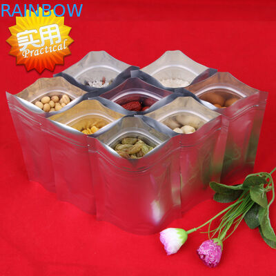 Folien-lamellierte Plastikbeutel, die wiederverschließbare Taschen-mit Reißverschluss rote Plastik-Reißverschluss-Tasche Plastik verpacken