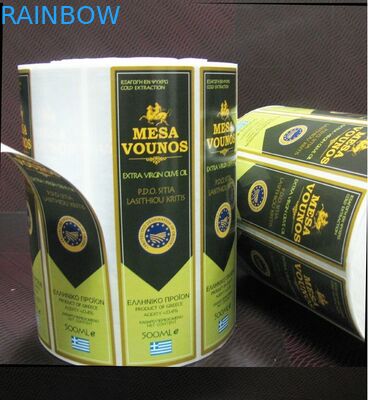 Das heiße Stempeln fertigen Flaschen-Aufkleber des Rotwein-/Eigenmarken-Aufklebers kundenspezifisch an