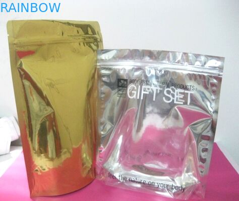 Mattoberflächen stehen oben Kosmetiktaschen/die Perlen-Pulver-Verpackenbeutel mit Reißverschluss