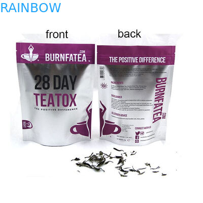 Druck-Mylat-Teebeutel, der mit Reißverschluss, kundenspezifischer wiederverschließbarer Tee verpackt Doy-Satz verpackt