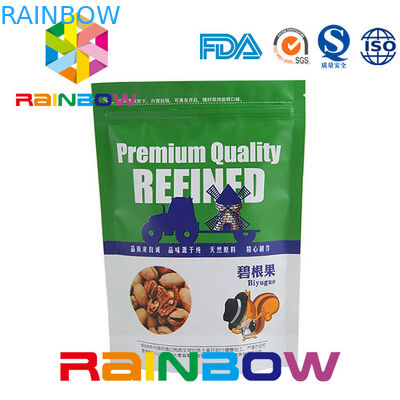 Kundengebundene Druck-Doy-Satz-Nuts Beutel-Verpackenreißverschluss-und Riss-Kerbe