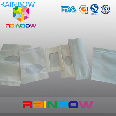 Brown-Kraftpapier-Tasche stehen oben Verpackentasche mit Reißverschluss, Tasche mit Reißverschluss für Süßigkeit/Nahrungsmittel