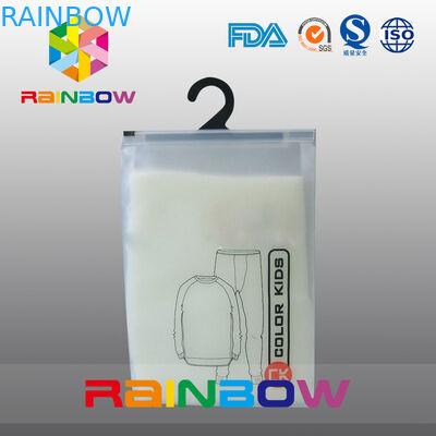 Bereifte PVCplastikbeutel, die Kleidertasche mit Reißverschluss für Kinderstoff verpacken