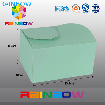 Grüner Kraftpapier-Kasten für das Geschenk-Verpacken, kundengebundenes Drucken und Größe