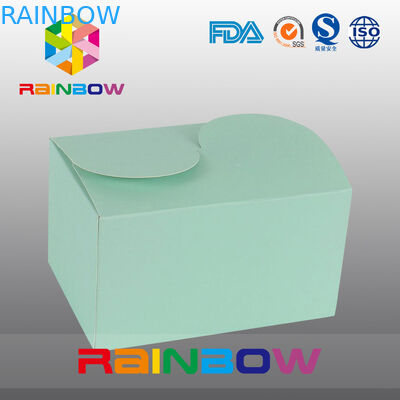 Grüner Kraftpapier-Kasten für das Geschenk-Verpacken, kundengebundenes Drucken und Größe