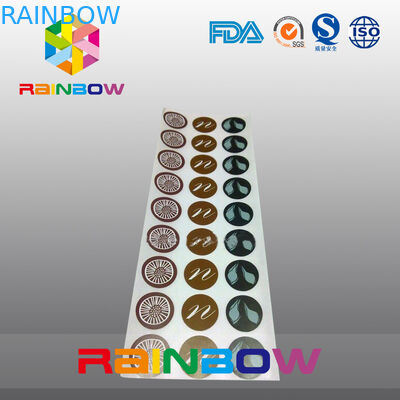 Kundenspezifischer runder verpackender Papierpsychiaters-Ärmel, klebende Aufkleber-Aufkleber für aktivierte Nüsse