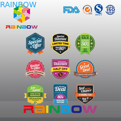 Papiermagnet-Aufkleber-Papier-Aufkleber, unregelmäßiger Siebdruck-Wein-Aufkleber für Biokost