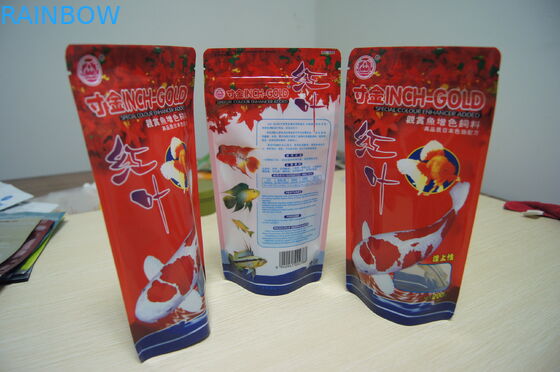 Klare gedruckt stehen oben Zipverschluss-Aluminiumfolie-Fisch-Köder-Nahrung- für Haustiereverpackenbeutel