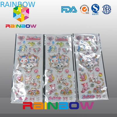 Buntes klares unregelmäßiges wirtschaftliches recyclebares kundenspezifisches Papier beschriftet Flasche/Plastiktasche