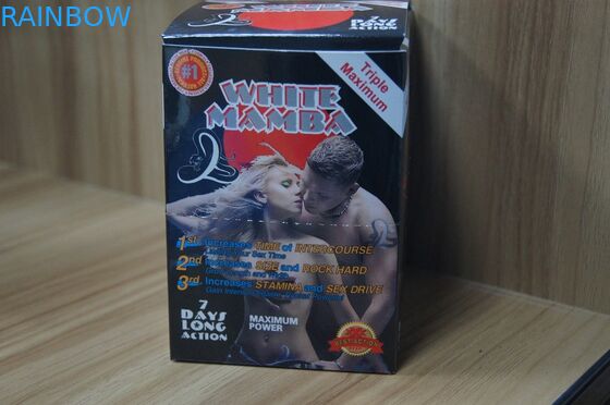 Sex-Verbesserungs-Pillen-Anzeigen-Papierkasten-und Karten-schwarzer Panther-Kästen