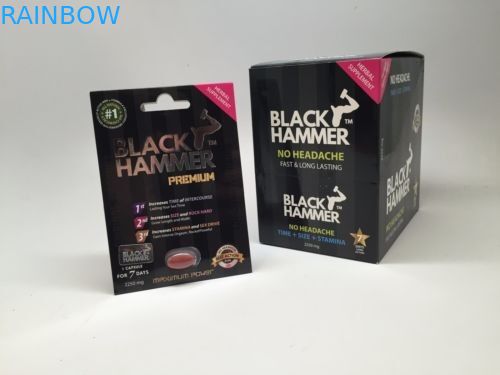 Rotes Mamba-Papierkasten für das Verbesserungs-Pillen-/Karten-Verpacken des männlichen Geschlechts