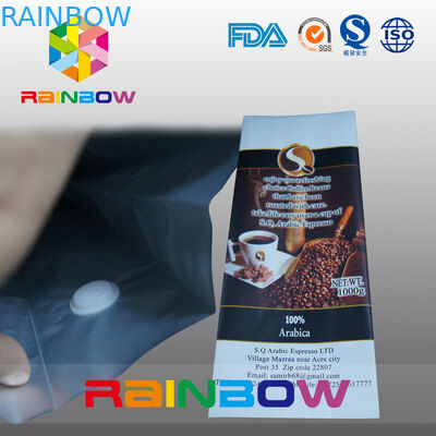 Kundengebundene Plastikbeutel, die Entgasungs-Ventil für Kaffee-Taschen-Verpackung verpacken