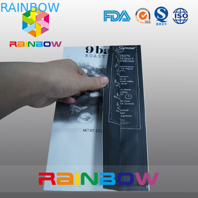 Kundengebundener Entwurfs-Aluminiumfolie-Kaffee-Beutel/Kaffee-Tasche des Seiten-Keil-5lb mit Ventil