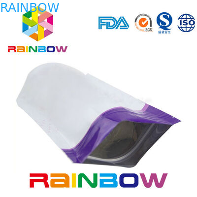 Glatt stehen Sie oben die Ergänzungen, die Aluminiumfolie-Beutel-Zipverschluss-Pulver-Tasche verpacken