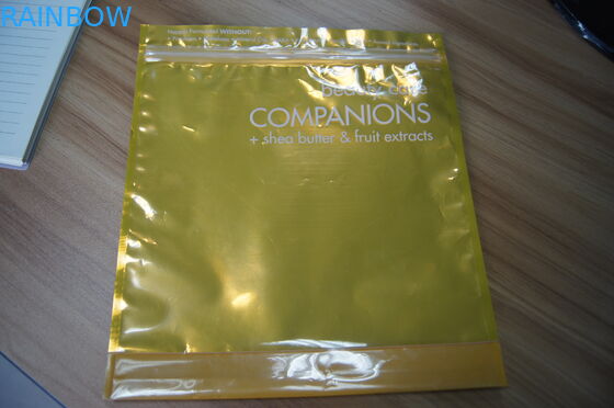 Transparente vordere Anzeigen-kosmetische Verpackenplastiktasche mit Reißverschluss