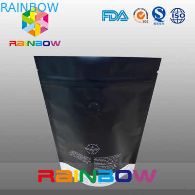 Untere Keil-Plastiktaschen/stehen oben Tasche mit Reißverschluss und Fenster für gemahlenen Kaffee Bean