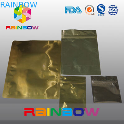 Goldaluminiumfolie-statische Taschen-Reißverschluss-Beutel-Antiverpackung für elektronische Produkte