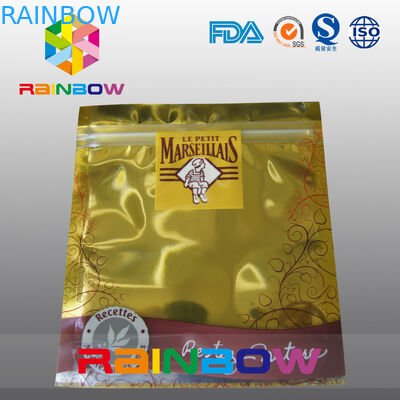 Goldaluminiumfolie-statische Taschen-Reißverschluss-Beutel-Antiverpackung für elektronische Produkte