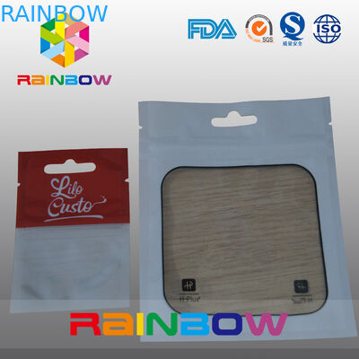 Taschen-mit Reißverschluss Plastikbeutel Plastik, die mit transparentem Fenster für Waren verpacken