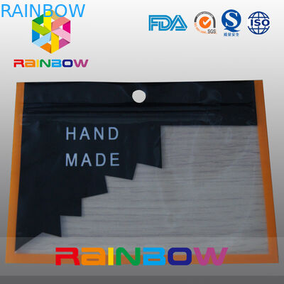 Taschen-mit Reißverschluss Plastikbeutel Plastik, die mit transparentem Fenster für Waren verpacken