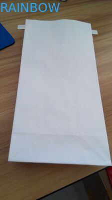 Quadratisches unteres Zinn-Bindungs-weißes Kraftpapier-mit Reißverschluss Verpackentasche für Kaffee/Snack-Food