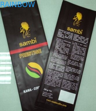 Seitenkeil-Aluminiumfolie-Kaffee-Speicher-Beutel-Folien-Beutel, der mit Ventil verpackt