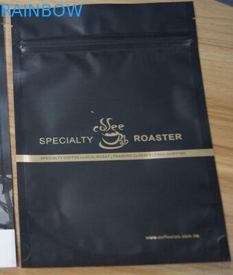 Mouisture-Beweis-Matt-Plastikbeutel, die Aluminiumfolie-Kaffee-Beutel verpacken, stehen oben Art