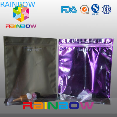 Wiederversiegelbar stehen Sie oben Anzeigen-kleine Kosmetiktaschen mit Reißverschluss und Fenster