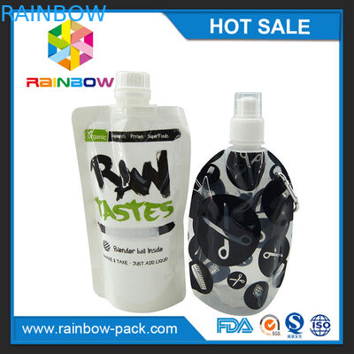 Stehen Sie oben den wiederverwendbaren Säuglingsnahrungs-Tüllen-Beutel, der mit Reißverschluss auf die Oberseite verpackt