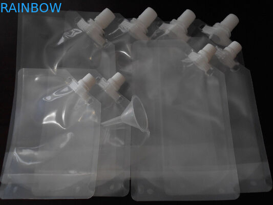 4oz 8oz 16oz 32oz PA/PE stehen oben transparente Tüllen-Tasche für das Wein-Verpacken