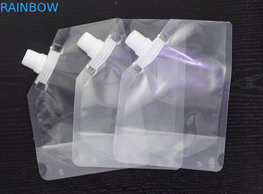 4oz 8oz 16oz 32oz PA/PE stehen oben transparente Tüllen-Tasche für das Wein-Verpacken