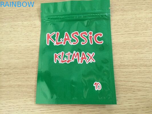 Aufbereitetes lamelliertes Aluminiumfolie-Verpacken Kräuter - Weihrauch-Plastik-Reißverschluss-Tasche